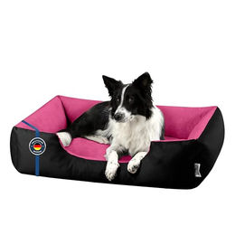 BedDog Hundebett L aus Velours für mittelgroße Hunde mit abziehbarem und waschbarem Bezug - 1 Stk. – Bild 1 von 10