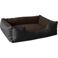 Produktbild von BedDog Hundebett LUPI Hundesofa Hundekissen braun waschbar