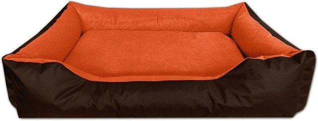 Produktbild von BedDog Hundebett LUPI Hundesofa Hundekissen orange waschbar