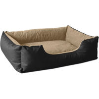 Produktbild von BedDog Hundebett LUPI Hundesofa Hundekissen schwarz waschbar