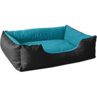Produktbild von BedDog Hundebett LUPI Hundesofa Hundekissen waschbar Türkis