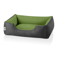 Produktbild von BedDog Hundebett M aus Velours für kleine Hunde mit abziehbarem und waschbarem Bezug - 1 Stk.