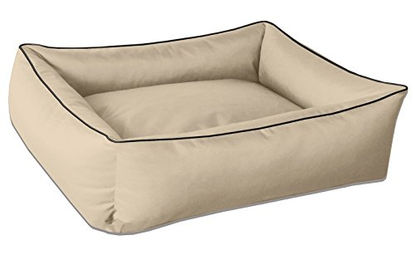 BedDog Hundebett MAX XXL Hundekissen aus Cord für große Hunde beige – Bild 1 von 5