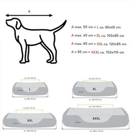 BedDog Hundebett MAX XXL Hundekissen aus Cord in Grün für große Hunde mit abziehbarem waschbarem Bezug – Bild 1 von 5