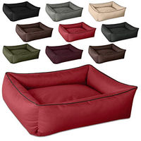 Produktbild von BedDog Hundebett MAX XXL Hundekissen für große Hunde mit abziehbarem waschbarem Bezug in Rot aus Cordura