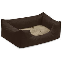Produktbild von BedDog Hundebett Mimi Hundesofa aus Cordura und Microfaser-Velours in Braun-Beige Größe S - 1 Stk.