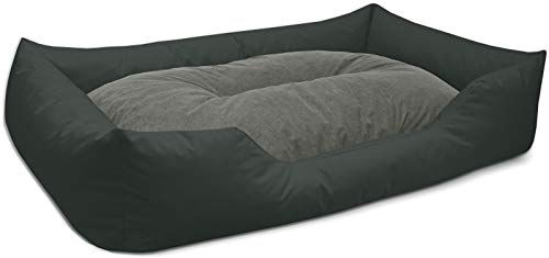BedDog Hundebett Mimi Hundesofa aus Cordura und Microfaser-Velours in Grau Größe L - 1 Stk. – Bild 1 von 5