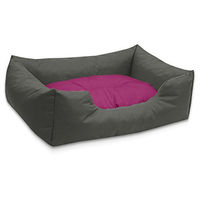 Produktbild von BedDog Hundebett Mimi XL Hundesofa aus Cordura und Microfaser-Velours grau-pink