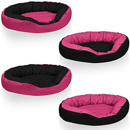 BedDog Hundebett Sunny 4in1 Cordura Hundekörbchen XL Pink-Schwarz – Bild 1 von 8