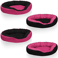 Produktbild von BedDog Hundebett Sunny 4in1 Cordura Hundekörbchen XL Pink-Schwarz
