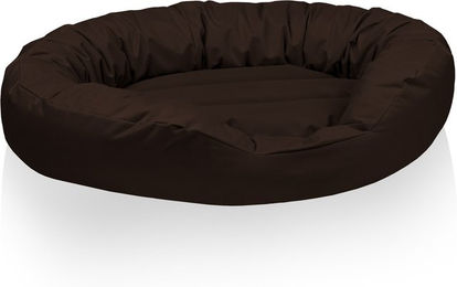Produktbild von BedDog Hundebett SUNNY 4in1 Hundekissen mit Rand waschbar Braun