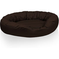 Produktbild von BedDog Hundebett SUNNY 4in1 Hundekissen mit Rand waschbar Braun
