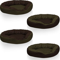 Produktbild von BedDog Hundebett SUNNY 4in1 Hundekissen mit Rand waschbar in Grün