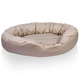 BedDog Hundebett Sunny aus Cordura in Beige Größe L für drinnen und draußen – Bild 1 von 8
