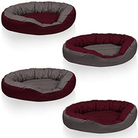 Produktbild von BedDog Hundebett Sunny Hundekörbchen aus Cordura in Größe L Cherry-Rock Bordeaux/grau
