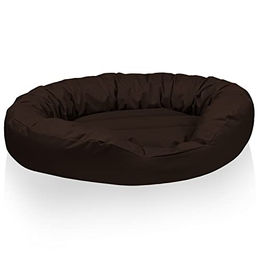 BedDog Hundebett Sunny Hundekörbchen aus Cordura waschbar oval Größe L Braun – Bild 1 von 7