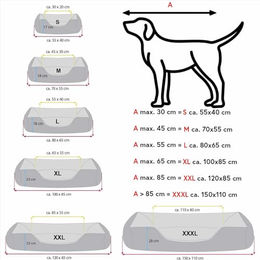 BedDog Hundebett Teddy Hundesofa aus Cordura und Microfaser-Velours in Braun-Beige Größe XL – Bild 1 von 5