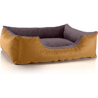 Produktbild von BedDog Hundebett TEDDY Plüsch Hundesofa mit Rand und Kissen waschbar