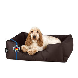 BedDog Hundebett Zara Hundekissen aus Velours für kleine Hunde Braun Größe S - 1 Stk. – Bild 1 von 7