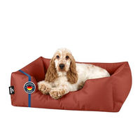 Produktbild von BedDog Hundebett Zara Hundekissen aus Velours für kleine Hunde Größe S in Braun oder Grau - 1 Stk.