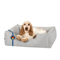 Produktbild von BedDog Hundebett Zara Hundekissen aus Velours für kleine Hunde in Grau Größe S - 1 Stk.