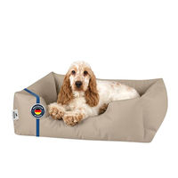 Produktbild von BedDog Hundebett Zara Hundekissen aus Velours in Beige für kleine Hunde Größe S - 1 Stk.