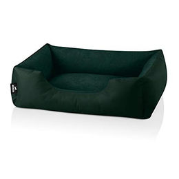 BedDog Hundebett Zara Hundekissen aus Velours in Grün für kleine Hunde Größe S - 1 Stk. – Bild 1 von 3