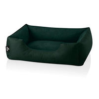 Produktbild von BedDog Hundebett Zara Hundekissen aus Velours in Grün für kleine Hunde Größe S - 1 Stk.