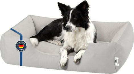 Produktbild von BedDog Hundebett ZARA Hundekissen Grau mit waschbarem Bezug