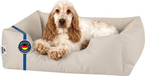 Produktbild von BedDog Hundebett ZARA Hundekissen in Beige mit waschbarem Bezug