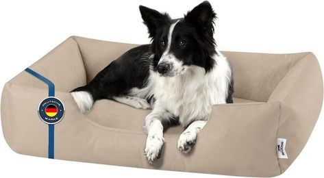 Produktbild von BedDog Hundebett ZARA Hundekissen in Beige mit waschbarem Bezug