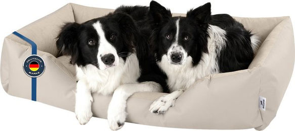 BedDog Hundebett ZARA Hundekissen in Beige mit waschbarem Bezug – Bild 1 von 1