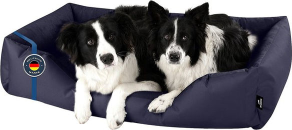 Produktbild von BedDog Hundebett ZARA Hundekissen in Blau mit waschbarem Bezug