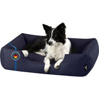 Produktbild von BedDog Hundebett ZARA Hundekissen in Blau mit waschbarem Bezug