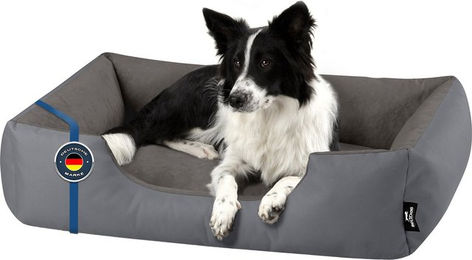 Produktbild von BedDog Hundebett ZARA Hundekissen in Grau mit waschbarem Bezug