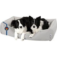 Produktbild von BedDog Hundebett ZARA Hundekissen in Grau mit waschbarem Bezug