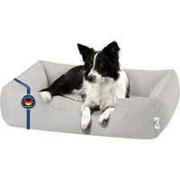 Produktbild von BedDog Hundebett ZARA Hundekissen in Grau mit waschbarem Bezug