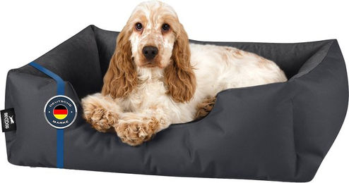 Produktbild von BedDog Hundebett ZARA Hundekissen in Grau mit waschbarem Bezug