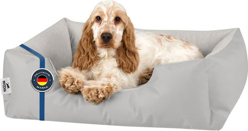 Produktbild von BedDog Hundebett ZARA Hundekissen in Grau mit waschbarem Bezug