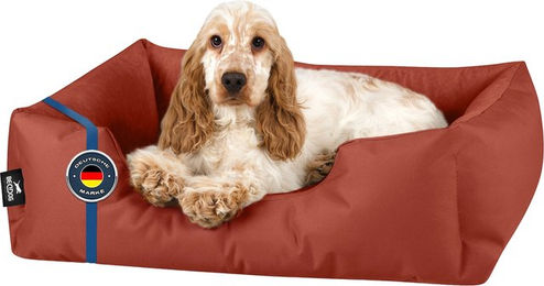 Produktbild von BedDog Hundebett ZARA Hundekissen in Rot mit waschbarem Bezug