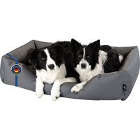 Produktbild von BedDog Hundekissen ZARA Hundebett in Grau mit waschbarem Bezug