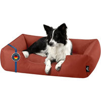 Produktbild von BedDog Hundekissen ZARA Hundebett in Rot mit waschbarem Bezug