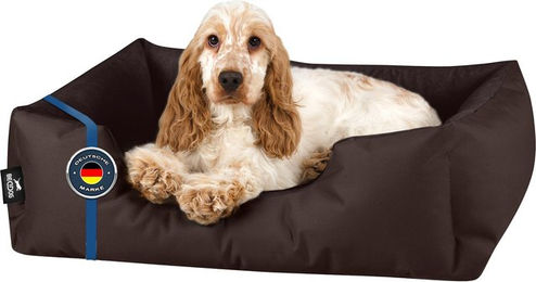 Produktbild von BedDog Hundekissen ZARA Hundebett in Schwarz mit waschbarem Bezug