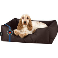 Produktbild von BedDog Hundekissen ZARA Hundebett in Schwarz mit waschbarem Bezug