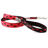 Produktbild von BedDog Hundeleine Emma Doppelleine verstellbar rot/schwarz 2m - 2 m