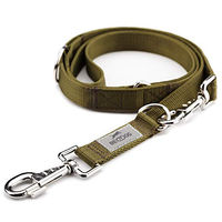 Produktbild von BedDog Hundeleine Spike Doppelleine verstellbar Khaki 2m - 2 m