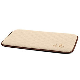 BedDog Nelly Gesteppte Hundematte aus Kunstleder Beige Größe M 60x40cm – Bild 1 von 6