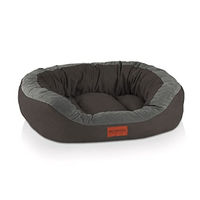 Produktbild von BedDog PRINS Premium Hundebett aus Alicante-Gewebe Hundesofa mit Seiten in Grau Größe L