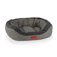 Produktbild von BedDog PRINS Premium Hundebett aus Alicante-Gewebe Hundesofa mit Seiten in Steel-Grey Größe L - 1 Stk.