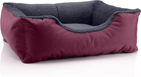 Produktbild von BedDog TEDDY Hundebett aus Plüsch mit Rand und Waschbarer Hundekissen-Funktion